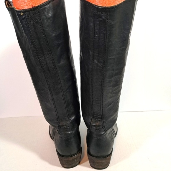 Frye 77207 Carson Tab Tall Western Boots Black SZ 6B - Picture 11 of 15